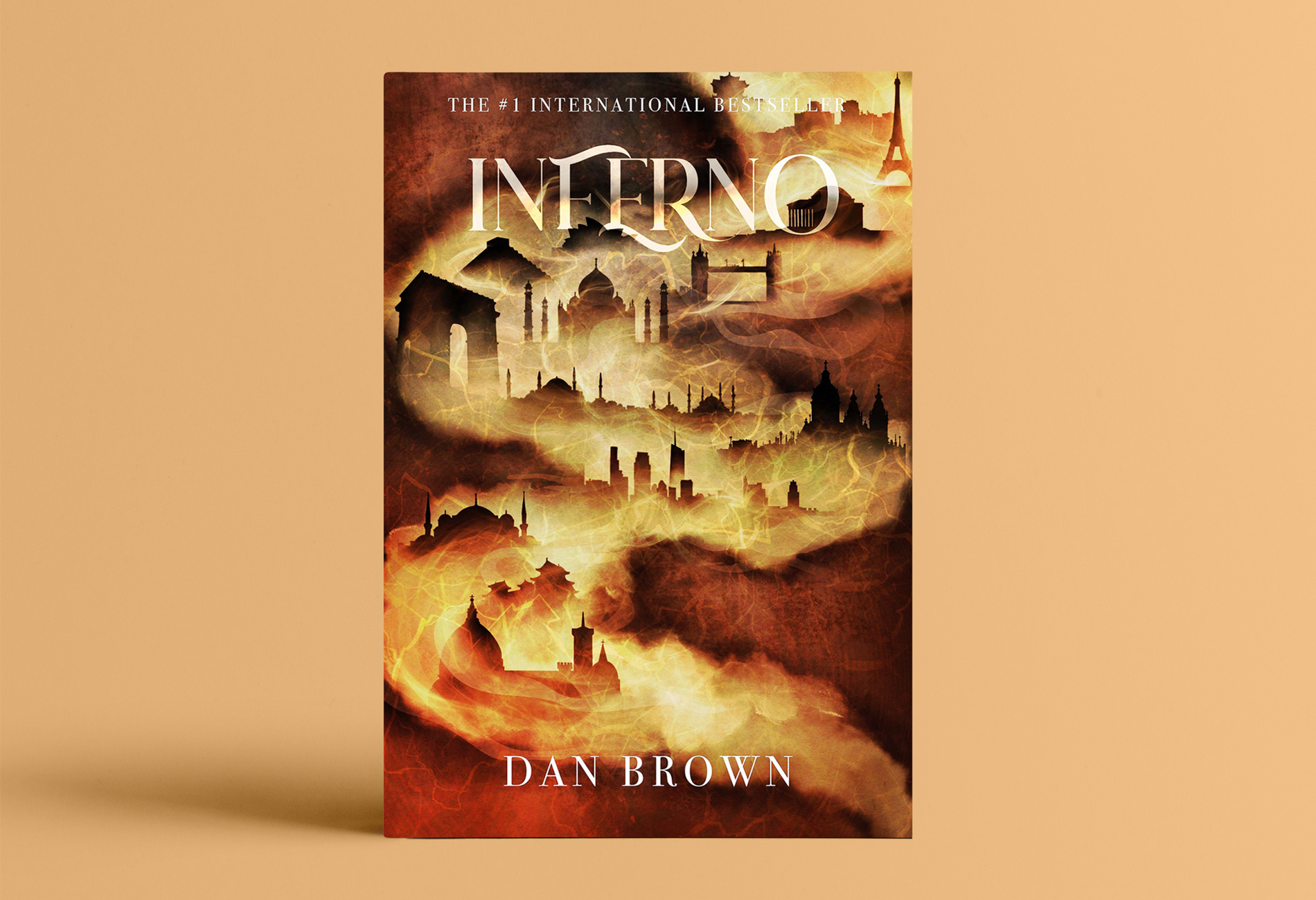 Award-winning book cover illustration for Dan Brown's Inferno.
